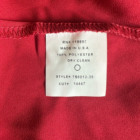 Collective Concepts Rover Zip Back Blouse Red Size Large - Picture 4 of 6